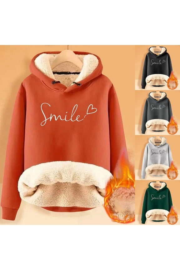 Oversized Sweatshirt Oversized Hoodie Thickened Letter Pattern Sweatshirts Warm Pullover Essentials Hoodie Black L