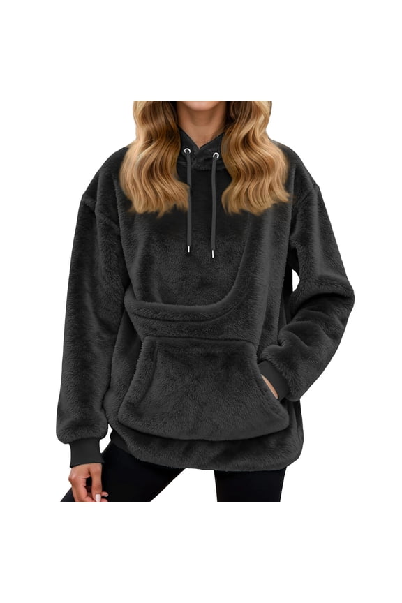 Oversized Sweatshirt Puppy Cat Pocket Hoodie