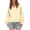 thumbnail image 1 of Oversized Sweatshirt Sevevn Womens Pullover Sweatshirt Casual Long Sleeve V Neck Lightweight Loose Tops, 1 of 9