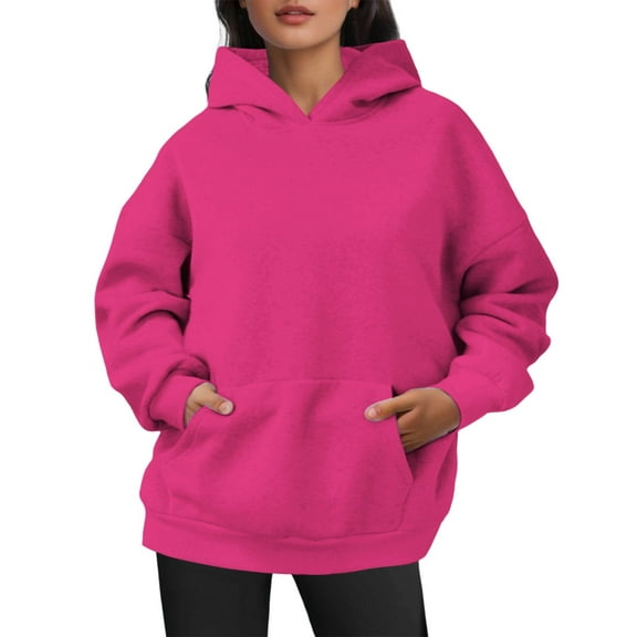 Oversized Sweatshirt For Women Casual Comfortable Hooded T Soft Hoodie For Everyday Wear Basic Loungewear Lightweight Versatile 2025 Pullover Sweaters Winter Clothes