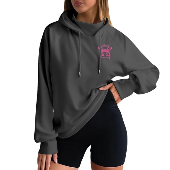 Oversized Sweatshirt For Women Casual Comfortable Hooded T Soft Hoodie For Everyday Wear Basic Loungewear Lightweight Versatile Winter Pullover Jumper Tops Grey XL