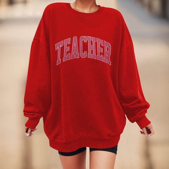 Oversized Sweatshirt For Women Long Sleeve Crewneck Casual Pullover Top Fall 2023 Trendy Clothes Ladies Athletic Vest 2x Womens Hoodie Fashion Dresses Fall Casual Winter Women Outfit Jacket Women