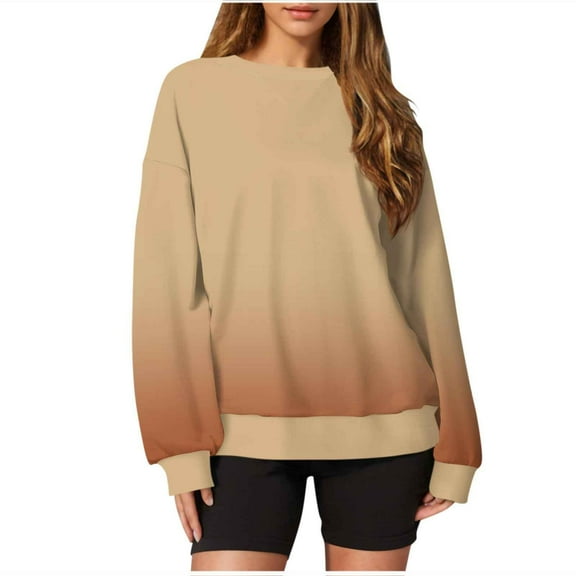 SHE IS Oversized Sweatshirt for Women Soft Hoodies for Women Pullover Cute Tunic Sweatshirts for Women Soft Womens Long Sleeve Tops Cotton My Orders Placed