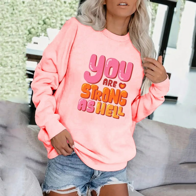 Oversized Sweatshirt for Women Under 10 Dollars,Women Crewneck Pullover  Sweatshirt Casual Fall Fashion Color Block Loose Long Sleeve Tops Blouses  Plain Sweatshirts 2023 