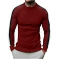 thumbnail image 1 of Oversized Sweatshirt for Men Mens Clearance Pullover Sweaters Casual Fake Casual Sports Long Sleeve Round Neck Top, 1 of 8