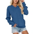 thumbnail image 1 of Oversized Sweatshirt for Women Casual V Neck Pullover Sweatshirts Pockets Long Sleeve Tops Fall Winter Soft Winter Clothes, 1 of 5