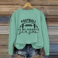 thumbnail image 1 of Oversized Sweatshirt for Women Full Sleeve Crewneck for Football Graphic Printed Hoodless Blouse Tops Clothes With Pocket, 1 of 4