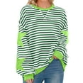 thumbnail image 1 of Oversized Sweatshirt for Women Stars and Stripes Long Sleeve Shirt Casual Crewneck Pullover Drop Shoulder Sweater Fall Sweatshirts for Women, 1 of 9