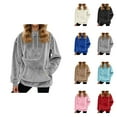 thumbnail image 1 of Oversized Sweatshirt with Pet Pouch, Puppy Cat Pocket Hoodie, Front Carry for Small Cats and Dogs, Multiple Sizes, 1 of 5