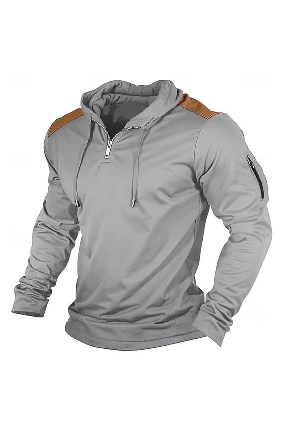 Oversized Sweatshirts for Men Compression Fit Workout Top Fall Casual Vintage Athletic Hoodies with Drawstring Pockets