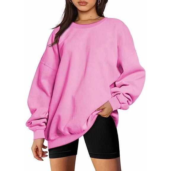 Oversized Sweatshirts for Women Crewneck Sweaters Pullover Comfy Hoodies Fall Outfits Fashion Winter Clothes