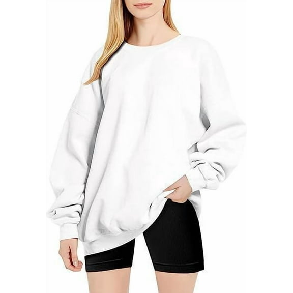 Oversized Sweatshirts for Women Crewneck Sweaters Pullover Comfy Hoodies Fall Outfits Fashion Winter Clothes