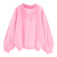 thumbnail image 1 of Oversized Sweatshirts for Women Fall Fashion Solid Loose Comfy Sweatshirts Long Sleeve V Neck Pullover Tops Fall Outfits for Women 2026, 1 of 6