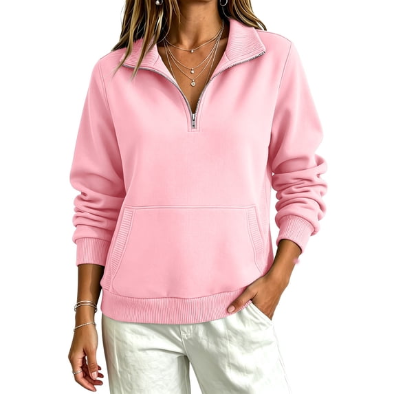 Oversized Sweatshirts for Womens Stand-up Collar Pullover Tops