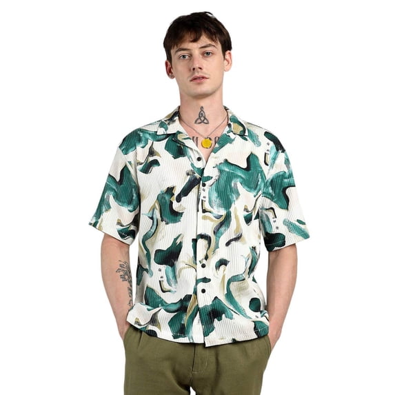 Oversized Swirl Strokes Shirt