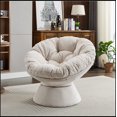 thumbnail image 1 of Oversized Swivel Accent Chair, 360 Swivel Barrel Chair, Papasan Chair for Living Room Bedroom, 1 of 1