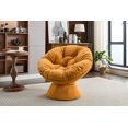 thumbnail image 1 of Oversized Swivel Accent Chair with Round Super Thick Cushion, 360 Swivel Barrel Sofa, Papasan Seat for Living, Bedroom, Reading Room, Loung,Orange, 1 of 9