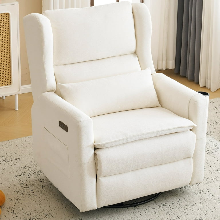 Oversized Swivel Rocker Nursery Recliner, 26