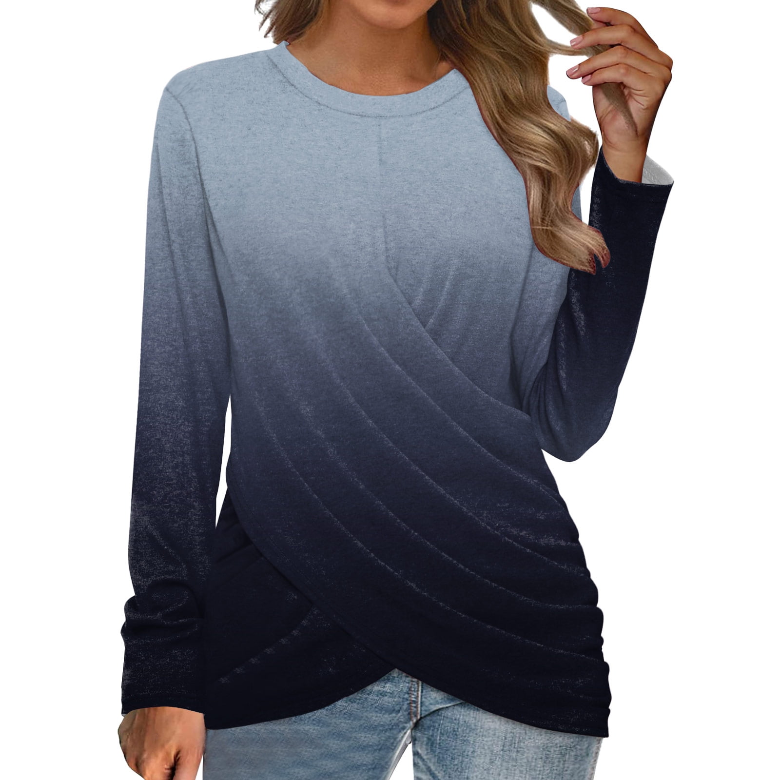 long sleeve oversized gym top