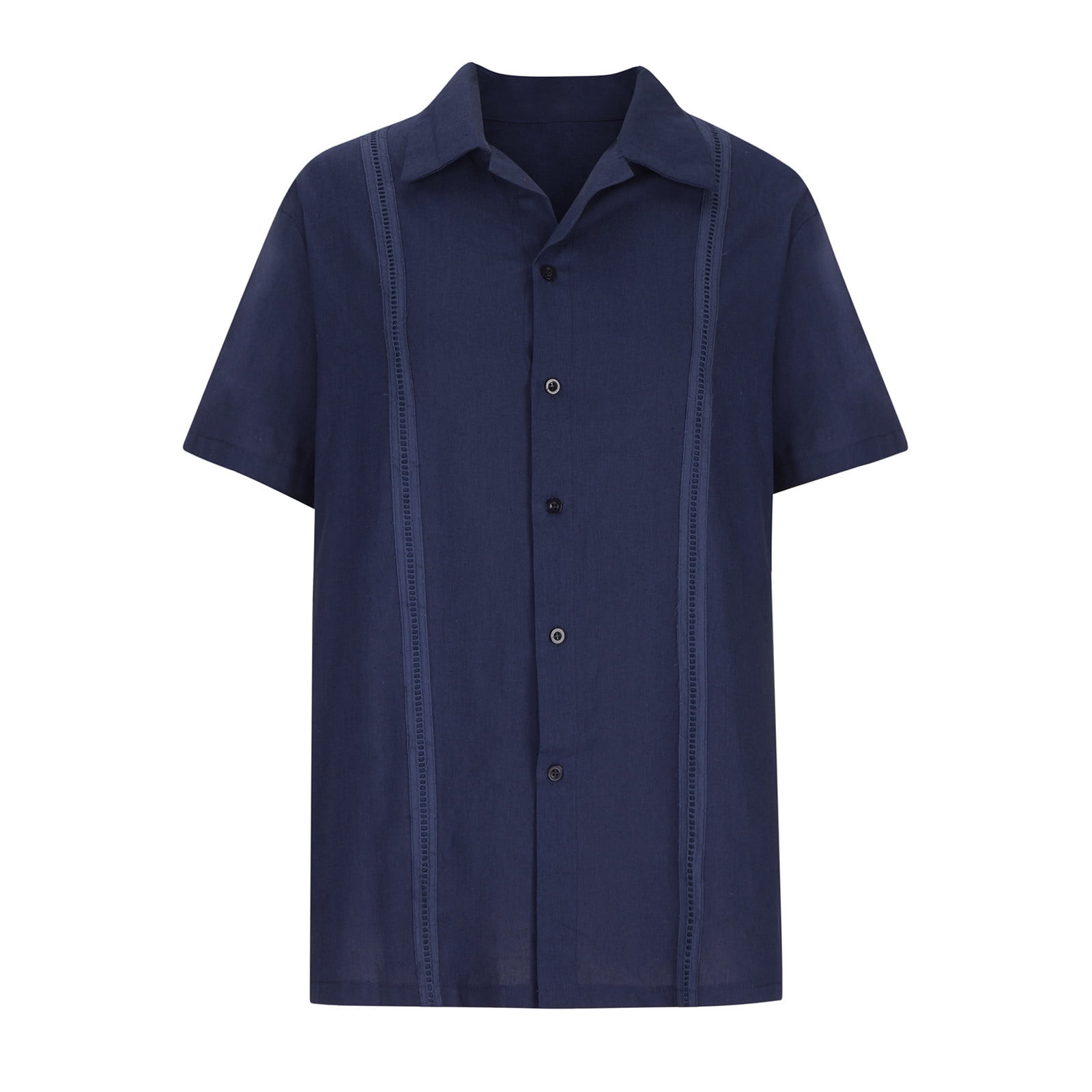 Oversized T Shirts for Men Men's Linen Breathable Shirts Casual Cuban Guayabella Shirts Short