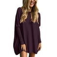 thumbnail image 1 of Oversized T Shirts for Women Batwing Long Sleeve Crew Neck Pullover Tunic Tops Fall Fashion Dressy Casual Pullover Blouses, 1 of 6