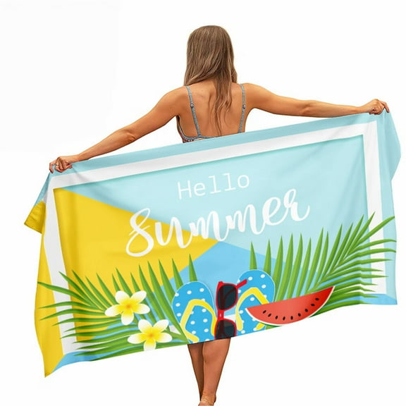 Oversized Terry Beach Towel 28x 59in Soft Extra Large Pool Swimming Towels Clearance Big Travel Essentials Blanket Cruise Accessories Must Haves Vacation Necessities Lounge Chair Cover