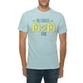 thumbnail image 1 of Oversized The Coolest Mom Ever Graphic Design Deluxe Jersey T-Shirt - Blue Mist XL, 1 of 4