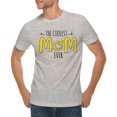 thumbnail image 1 of Oversized The Coolest Mom Ever Graphic Design Deluxe Jersey T-Shirt - Heather Grey XL, 1 of 4