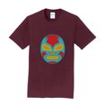thumbnail image 1 of Oversized The Luchador Mask Wrestler Crew Neck T-Shirt Graphic Shirt - Athletic Maroon 3XL, 1 of 2