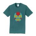 thumbnail image 1 of Oversized The Luchador Mask Wrestler Crew Neck T-Shirt Graphic Shirt - Marine Green 2XL, 1 of 2