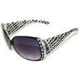 thumbnail image 1 of Oversized Thick Arm Rhinestone Sunglasses - Black Frame / Smoke Lens, 1 of 1