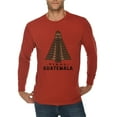 thumbnail image 1 of Oversized Tikal Graphic Long Sleeve Crewneck Tee - Paprika XL, 1 of 4