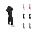 thumbnail image 1 of Oversized Track Suits for Women Set Crewneck Sweatshirt and Jogger Sweatpants 2 Piece Matching Sweatsuit Lounge Set, 1 of 1