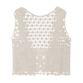 thumbnail image 1 of Oversized Tshirts Shirts for Women Crochet Top Lace Vest Crewneck Crochet Hollow Out Cover Up Summer Going Out Tops Short Sleeve Women's Tops, Tees & Blouses, 1 of 3