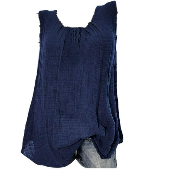Oversized Tshirts for Women Women's Fashion Loose Casual Round Neck Solid Color Vest T-shirt Top Camisole Women Large 4x Tops for plus Size 34b Shelf Bra 3 Tall And Top Camisole Dressy Lace Undershir