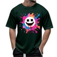 thumbnail image 1 of Oversized Tshirts for Men Y2k Halloween Funny Print Tops Short Sleeve Round Neck T-Shirt Fashion, 1 of 4