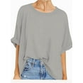 thumbnail image 1 of Oversized Tshirts for Women Summer Short Sleeve Casual Basic Tee Tops Loose Fit Shirts, 1 of 4