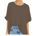 thumbnail image 1 of Oversized Tshirts for Women Summer Short Sleeve Casual Basic Tee Tops Loose Fit Shirts, 1 of 4