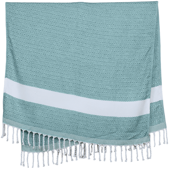Oversized Turkish Beach Towel, 70.9 x 39.4 in, Lightweight, Diamond Pattern Beach Towel with Handmade Tassels, Multi-Use for Swimming, Pool, Bath, Picnic, and Travel