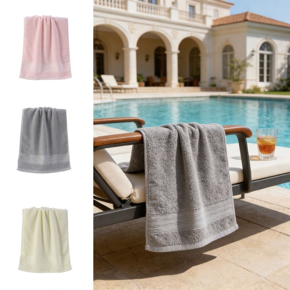 Oversized Turkish Cotton Bath Sheet, 100% Pure Natural Cotton, Extra Soft & Highly Absorbent, Lightweight Fast Drying, Body Wrap Towel for Shower Pool by Velmuse