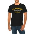 thumbnail image 1 of Oversized U.S. Submarine Veteran Graphic Design Deluxe Jersey T-Shirt - Black XL, 1 of 4