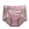 thumbnail image 1 of Oversized Underwear For Women Solid Color High Waisted Brief Lace Panties Sexy Lightweight Seamless Soft Ladies Brief, 1 of 5