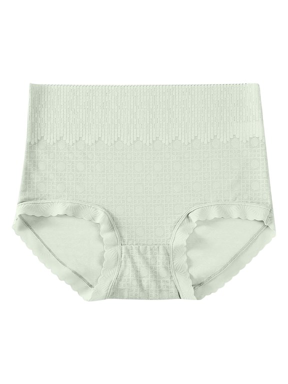 Oversized Underwear For Women Solid Color Underwear Briefs High Waist Full Coverage C Section Seamless Soft Panties Briefs