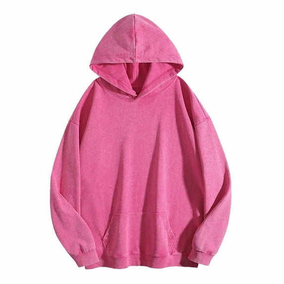Oversized Unisex Acid Wash Hoodie Heavyweight Fleece Vintage Cotton Sweatshirt Men Women Streetwear