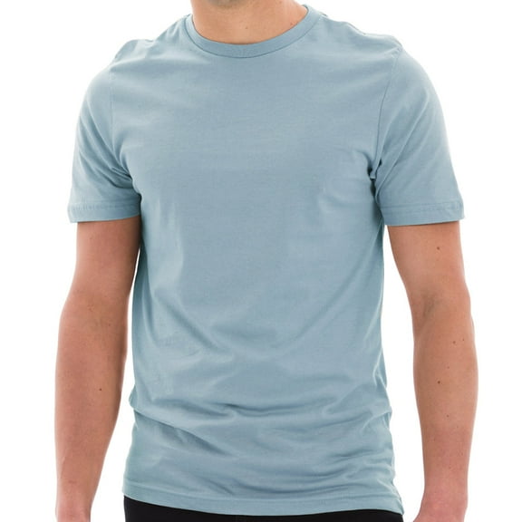 Oversized Unisex Lane Seven Ring Spun Combed Cotton Short Sleeve Deluxe Jersey T-Shirt - Blue Mist XL