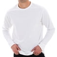 thumbnail image 1 of Oversized Unisex Lane Seven Ring Spun Cotton Premium Long Sleeve T-shirt - White XL, 1 of 4