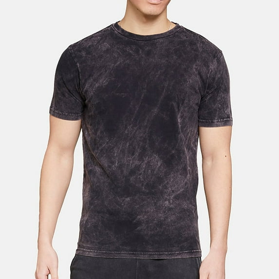 Oversized Unisex Lane Seven Ring Spun Cotton Vintage Short Sleeve Crewneck Tee Shirt - Cloud Black 3XL