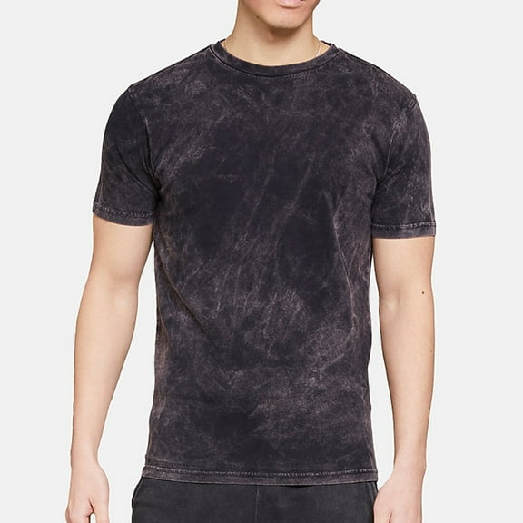 Oversized Unisex Lane Seven Ring Spun Cotton Vintage Short Sleeve Crewneck Tee Shirt - Cloud Black XL