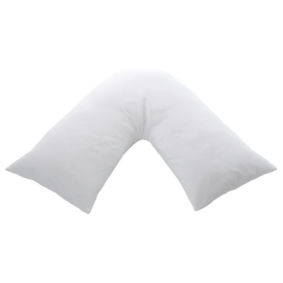 Oversized V Shaped Pillow, L Shaped Pillow for Neck and Shoulder Support, Side Pillow for Sleeping on Side, , Curved Pillow, Includes Pillow Cover