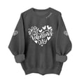 thumbnail image 1 of Oversized Valentine's Day Sweatshirt for Women Heart Love Shirts Print Long Sleeve Crewneck Casual Soft Cozy Loungewear Athletic Wear Fashion Trendy Fall Pullover Tops, 1 of 5